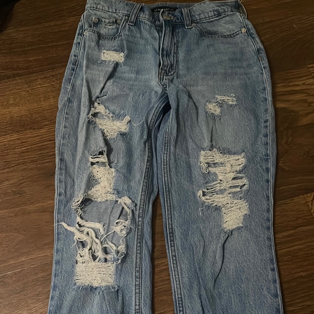 aeropostale mom jeans